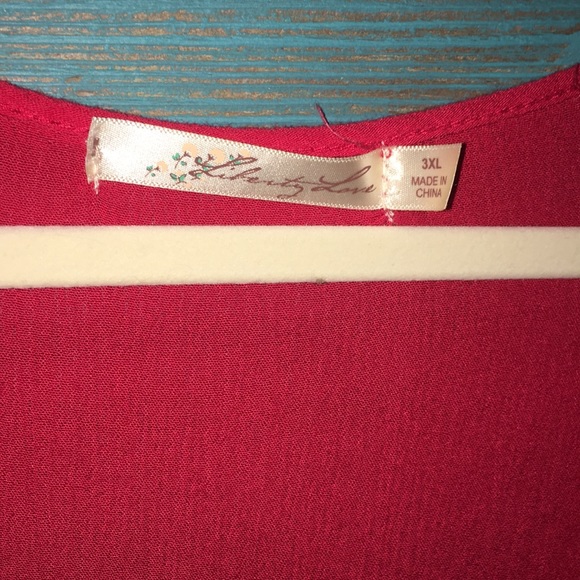 3x Lily Lane red blouse - Picture 3 of 3